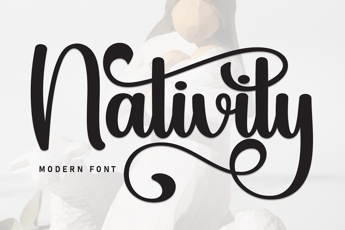 Nativity | Script Font, a Handwritten Font by Scratchones (Photo 1 of 9)