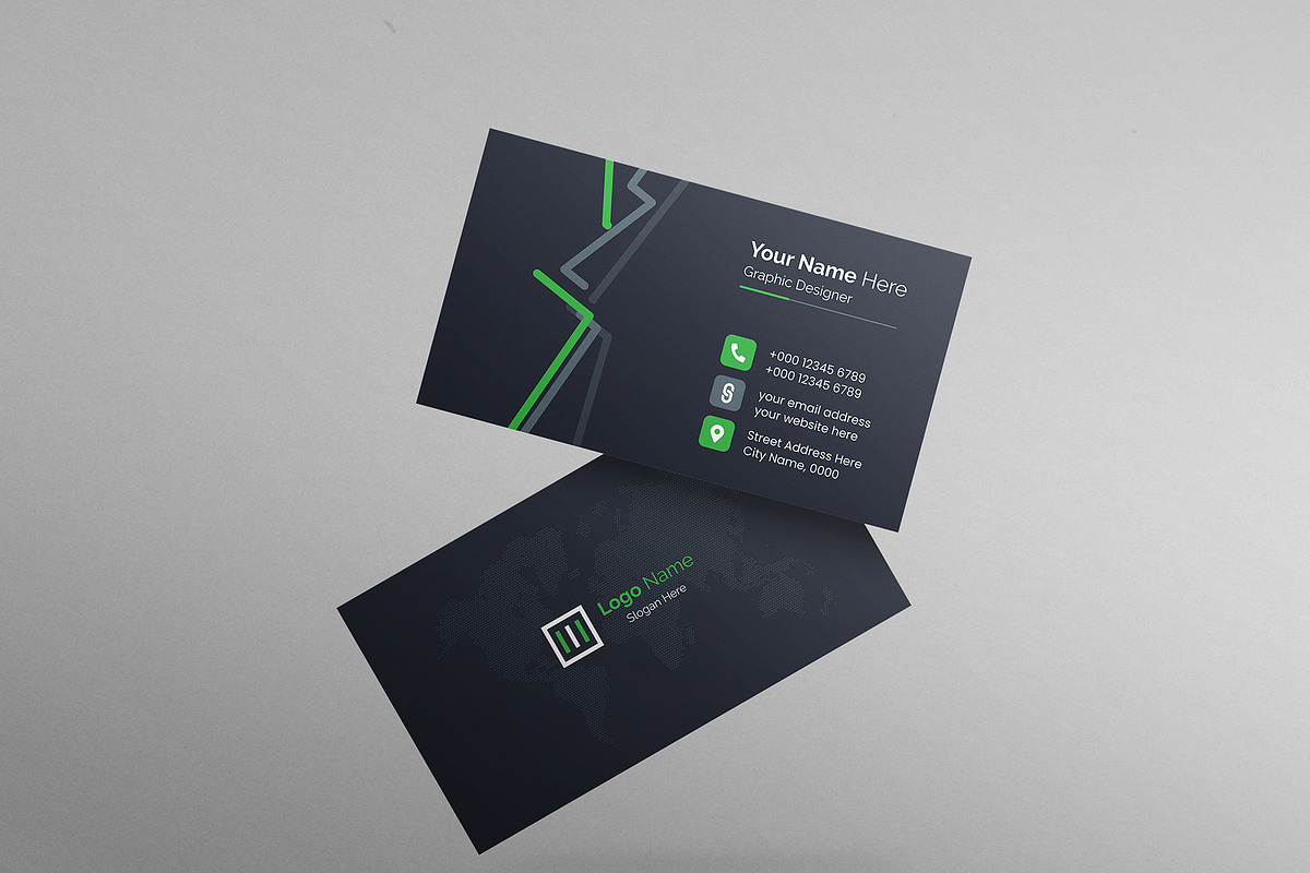 Business Card Design Template, a Business Card Template by mijli (Photo 5 of 12)