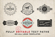 VINTAGE LOGO TEMPLATES vol 1, a Branding & Logo Template by DISTRICT 62 STUDIO (Thumbnail 3 of 8)