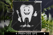 Cartoon Tooth Thumbs Up Oral Bone, a Background Graphic by LaseredNinja (Thumbnail 4 of 7)