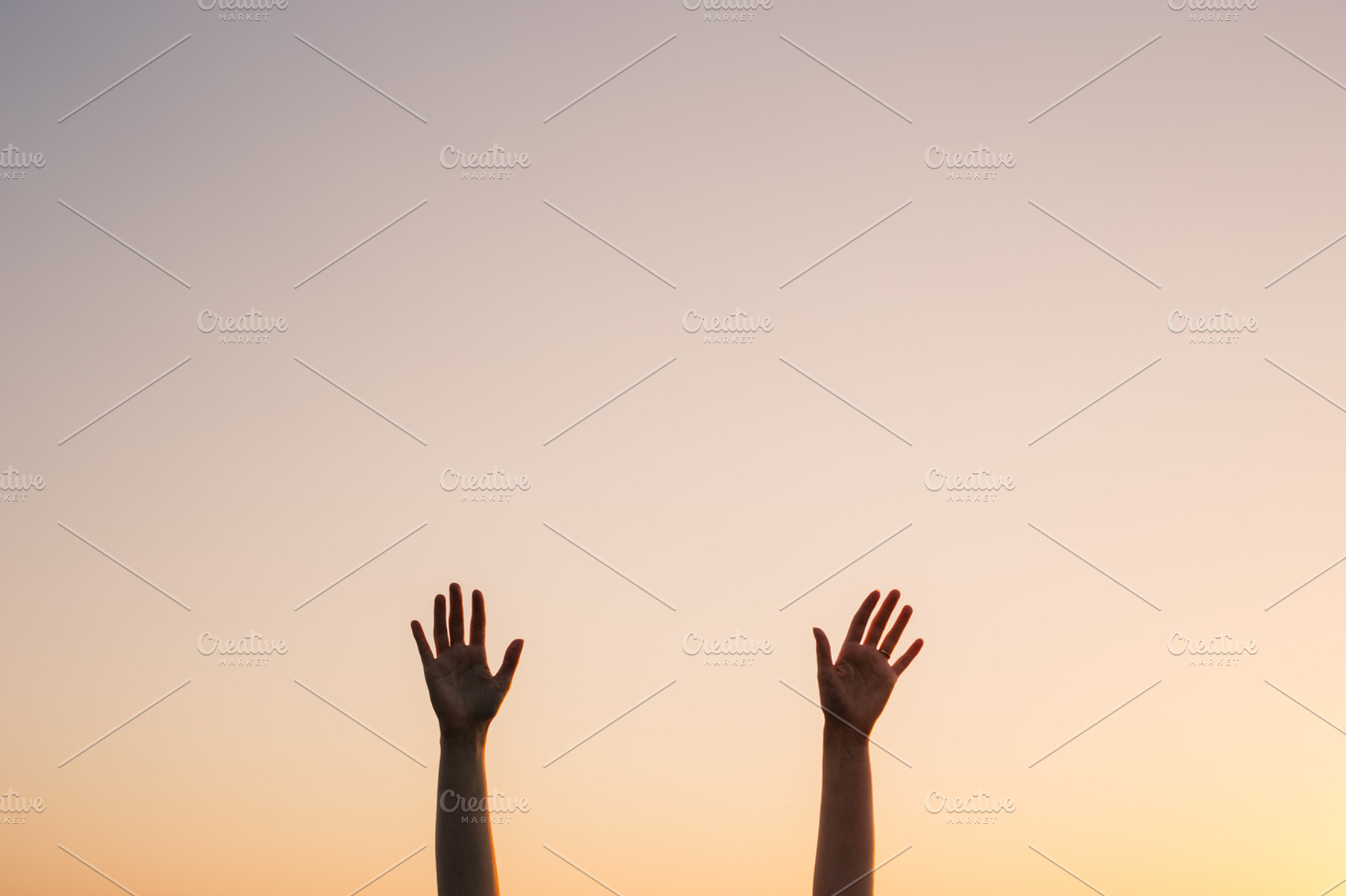 Hands up featuring sunrise, hands, and air