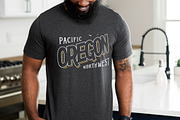 Oregon National Parks Map Tee Print, an Object Graphic by Paul Lesser (Thumbnail 3 of 5)