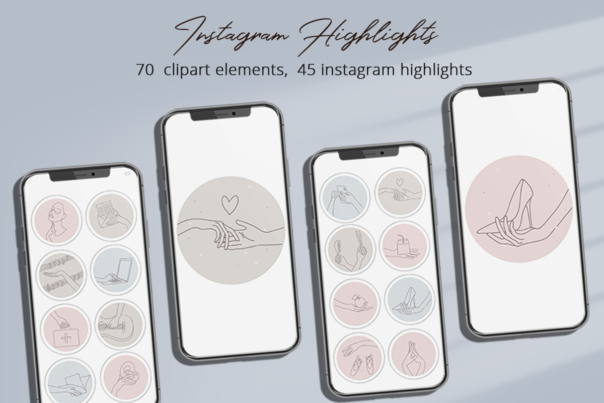 Instagram Highlights Illustrations, a Decorative Illustration by Irena Art (Photo 1 of 8)