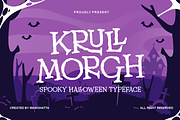 Krull Morgh - Spooky Halloween Typef, a Serif Font by MaikoHatta (Thumbnail 1 of 7)