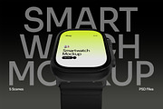 Smartwatch Mockup Pack, a Wearable Device Mockup by Neermana (Thumbnail 7 of 12)