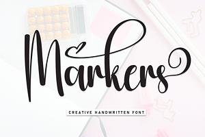 Markers Script Font