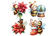 Christmas bee clipart, an Illustration by Designworld (Thumbnail 4 of 5)