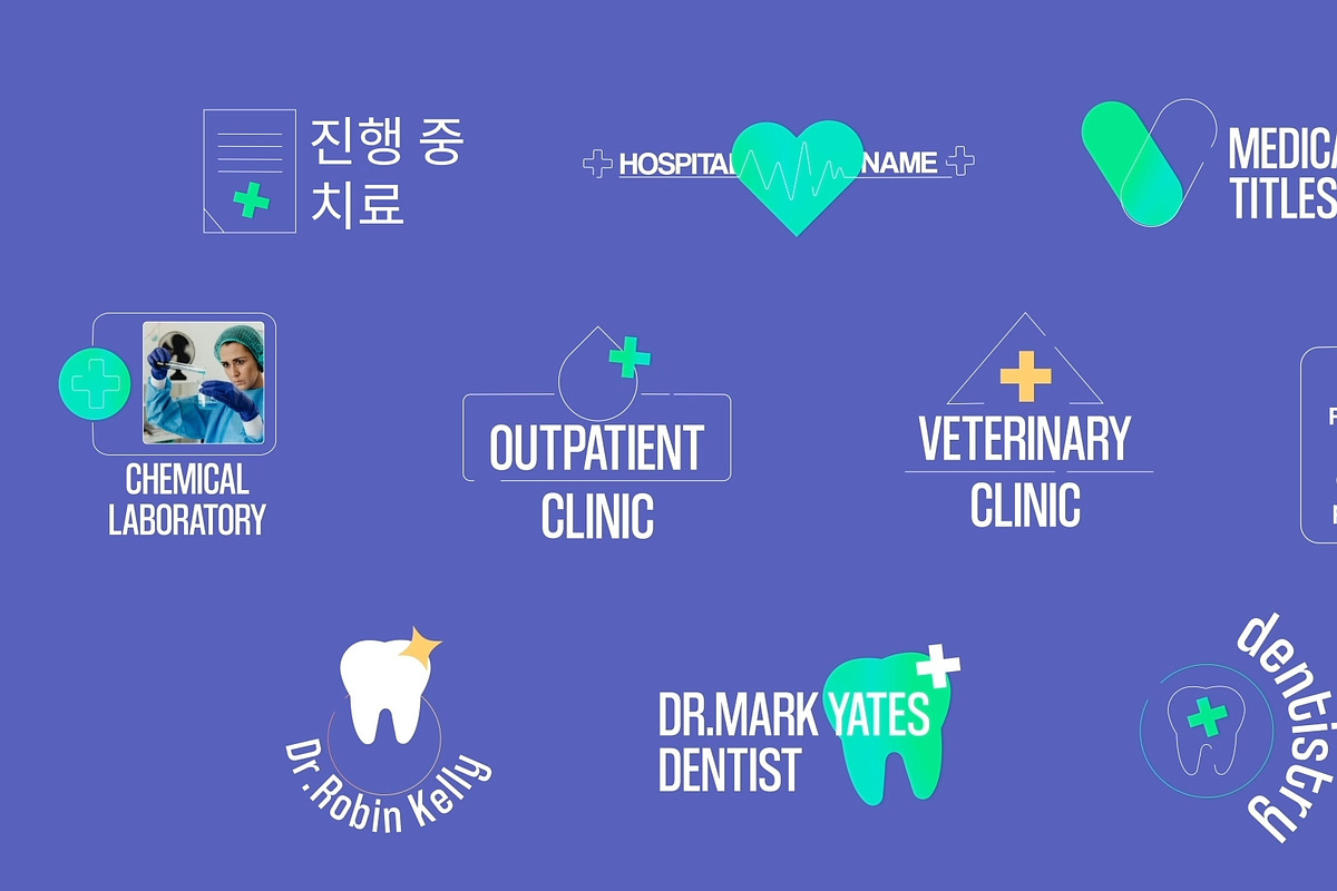 Medical Titles for DaVinci Resolve, a Templates & Theme by 2dfx (Photo 1 of 2)
