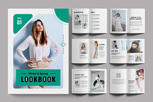 Lookbook Magazine Template Layout, a Magazine Template by ContestDesign