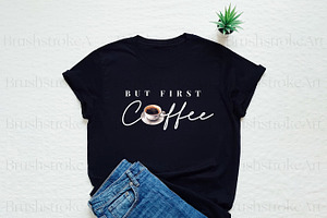 Watercolor Coffee Clipart, Espresso