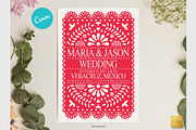 Mexican Wedding Invitation | CANVA, a Stationery Template by Creative Market (Thumbnail 1 of 5)