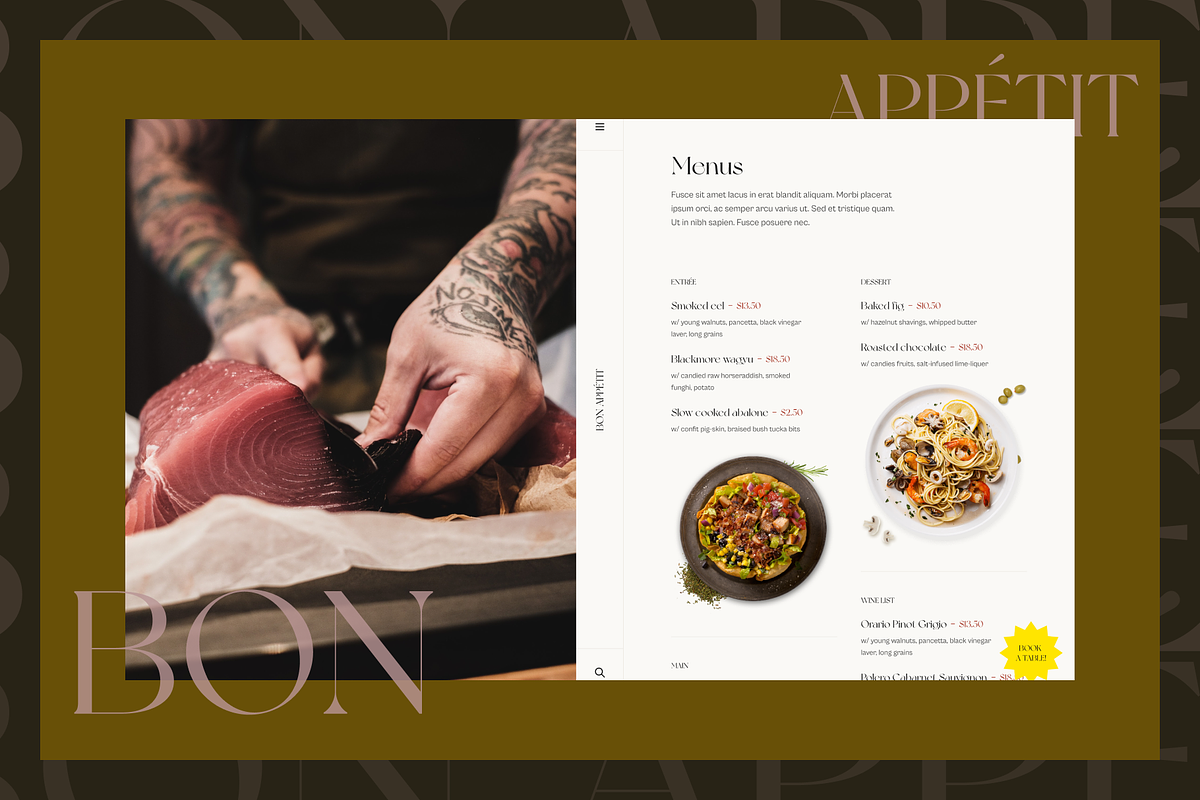 Bon - Restaurant Template for Figma, an UI Kit Template by YoArts (Photo 2 of 5)