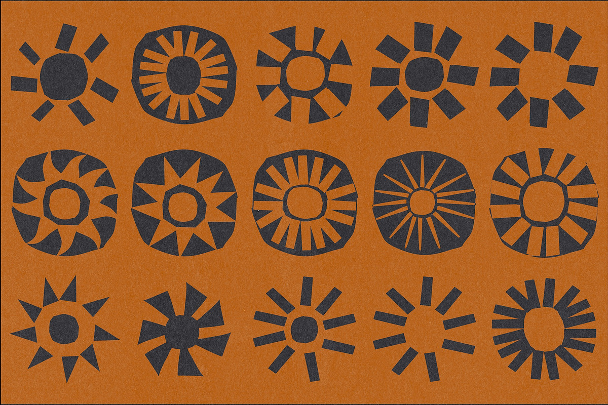 Rising Rā - 50 Hand Drawn Suns, a Decorative Illustration by Madeline ODonoghue Design (Photo 8 of 12)