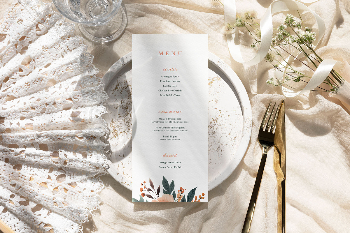 Coral - Wedding Invitation Suite, an Invitation Template by CinderHeart Designs (Photo 7 of 8)