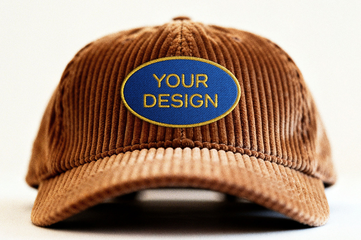 Embroidered Cap Patch Mockup, an Apparel Mockup by Design Squad (Photo 4 of 4)