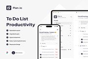 Plan.io To Do List Productivity App, an UI Kit Template by Creative Perspective (Thumbnail 1 of 4)