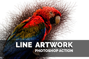 Line Artwork Photoshop Action