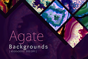 40 Agate Backgrounds, a Texture Graphic by Freezerondigital (Thumbnail 1 of 9)