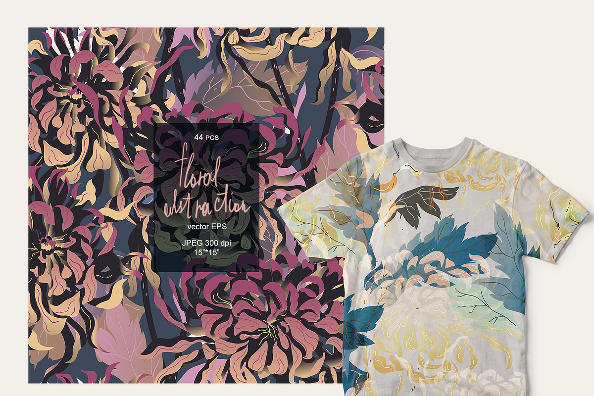 44 floral abstraction vector set 2, a Pattern Graphic by PatternsBlooming (Photo 4 of 10)