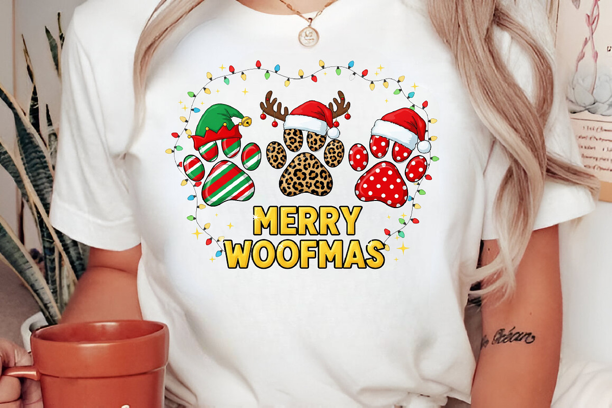 Merry Woofmas PNG, an Illustration by Craft Nest (Photo 2 of 6)