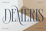 Demeris - Modern Refined Serif, a Serif Font by Qweera Studio (Thumbnail 1 of 12)