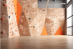 Rock Climbing Gym. Generate Ai