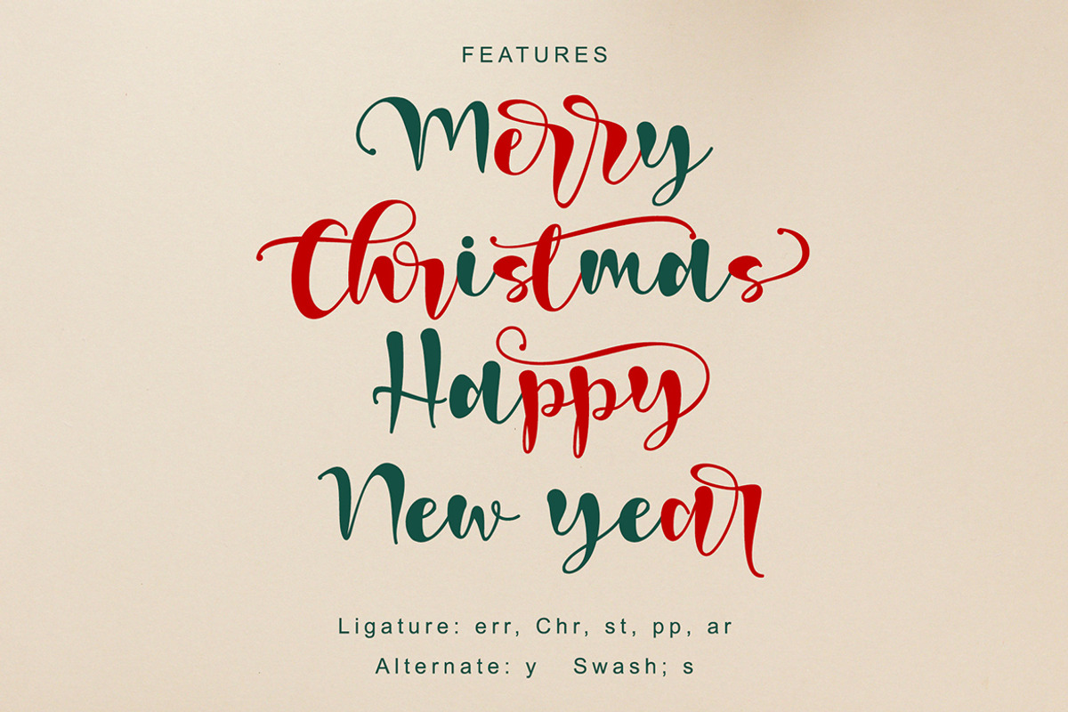 Christmas Magic, a Script Font by Letterara (Photo 6 of 11)