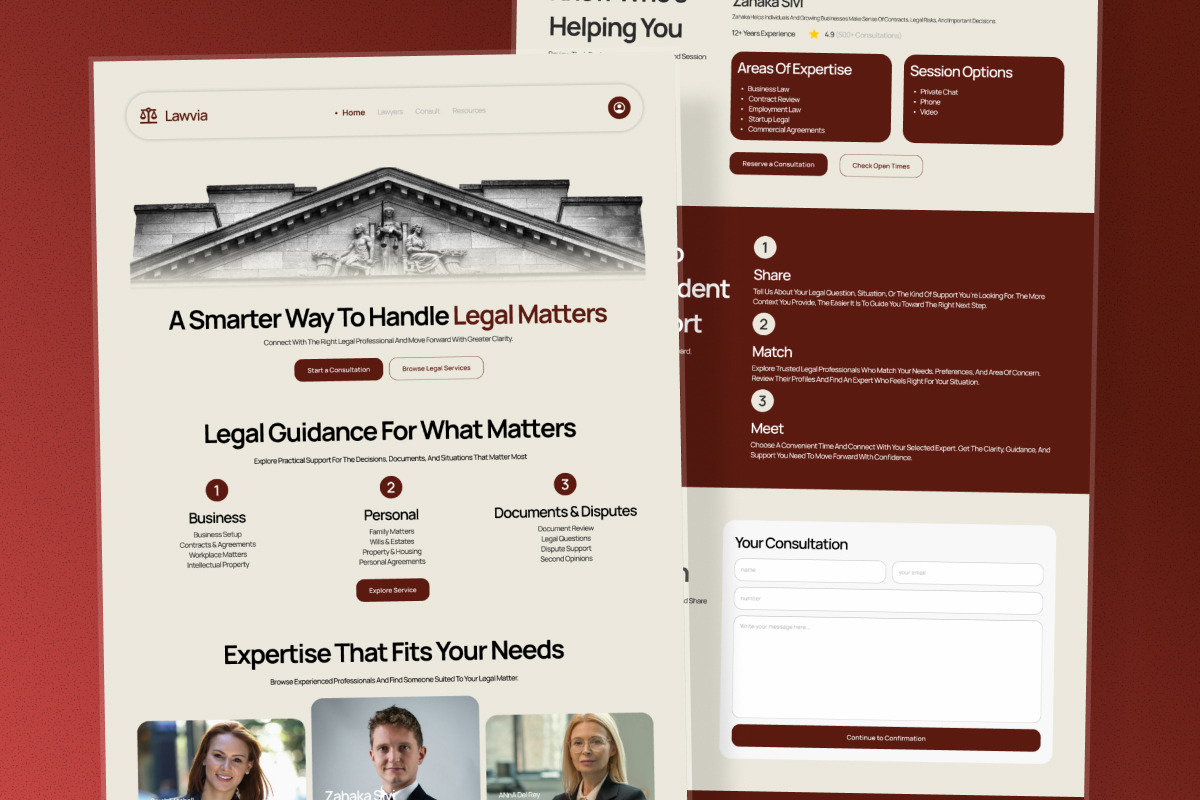 Lawvia - Legal Consultation Landing, a Landing Page Template by productype1 (Photo 4 of 5)