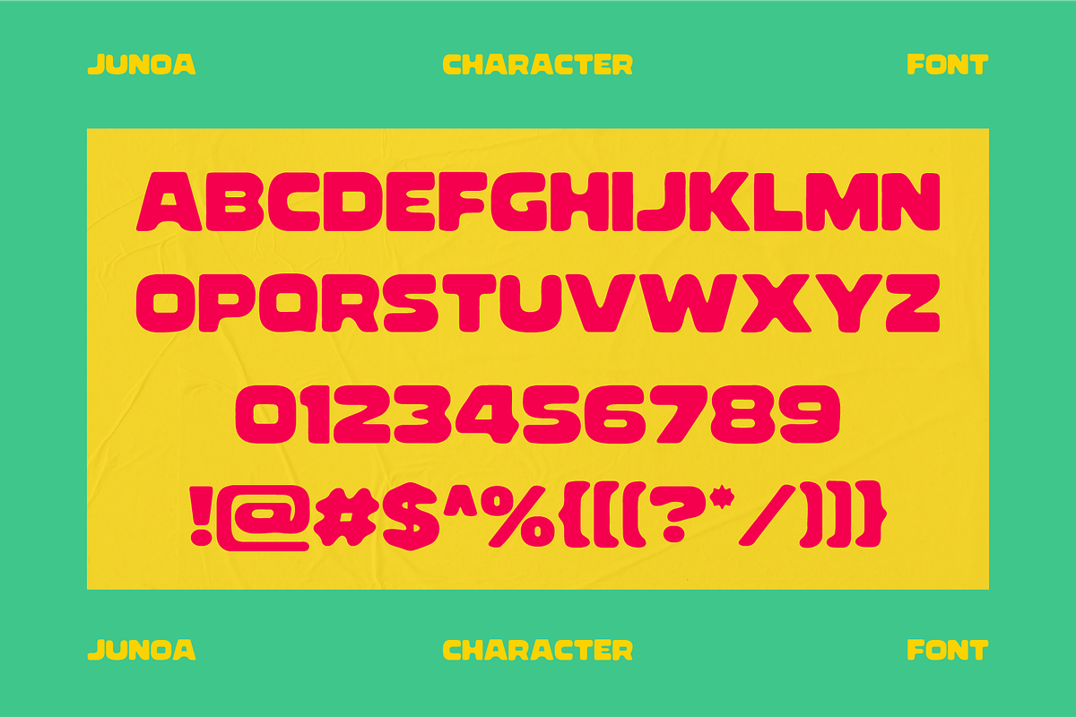 Junoa - Retro Display Font, a Sans Serif Font by HAN (Photo 2 of 10)