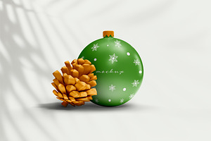 Christmas Ball Mockup