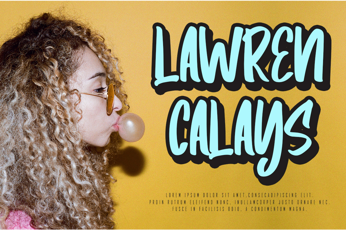 Tusrya - Playful Display Font, a Handwritten Font by skiiller studio (Photo 2 of 6)