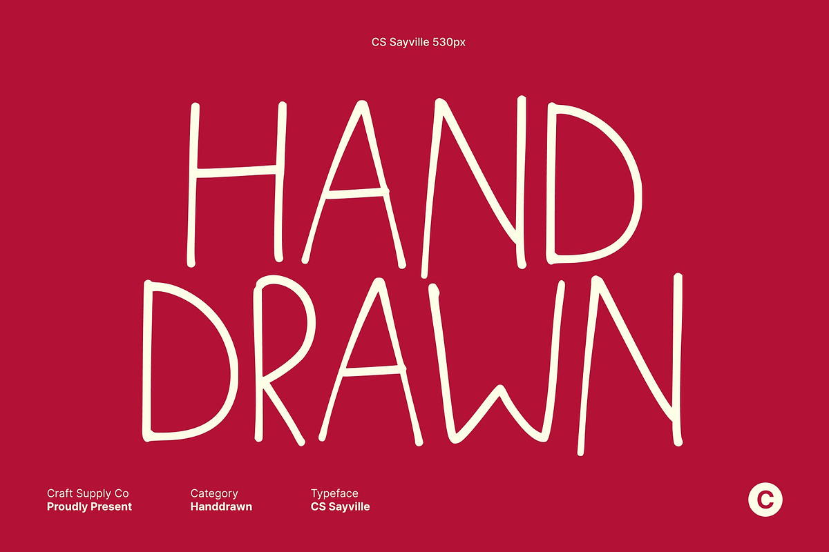 CS Sayville – Handwriting Font, a Handwritten Font by Craft Supply Co. (Photo 2 of 8)