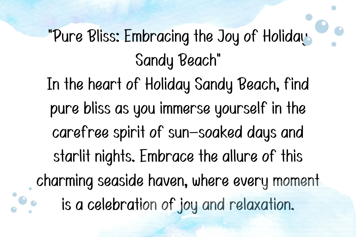Holiday Sandy Beach - Handwritten, a Handwritten Font by Charmingbear59.design (Photo 4 of 5)