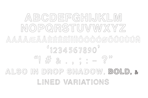 BRAVURA - Hand-Drawn All Caps Font