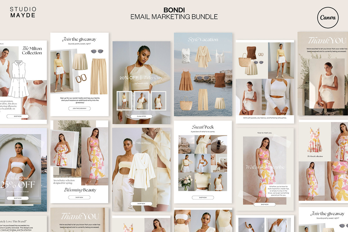 BONDI | Email Marketing Bundle, an Email Template by Studio Mayde (Photo 1 of 8)