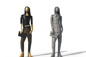 Low Poly Girls Pack