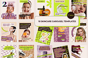 Skincare Instagram Carousel System, a Social Media Template by MOAROShop (Thumbnail 1 of 9)