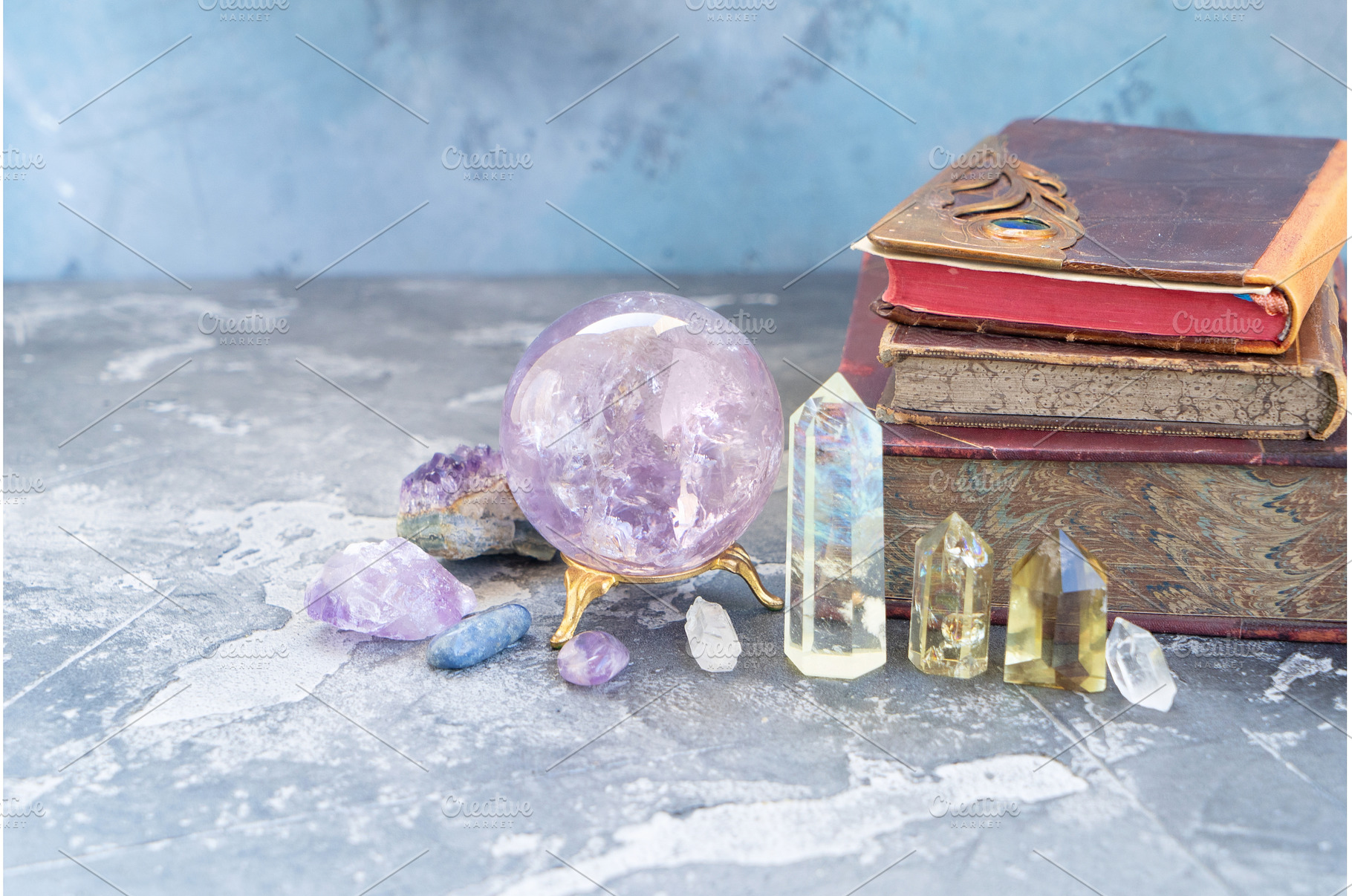 Healing crystals concept, a Health & Medical Photo by Neirfy