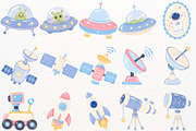 Outer Space Clipart Kids Astronauts, an Object Illustration by SugarCloudStudioArt (Thumbnail 4 of 6)