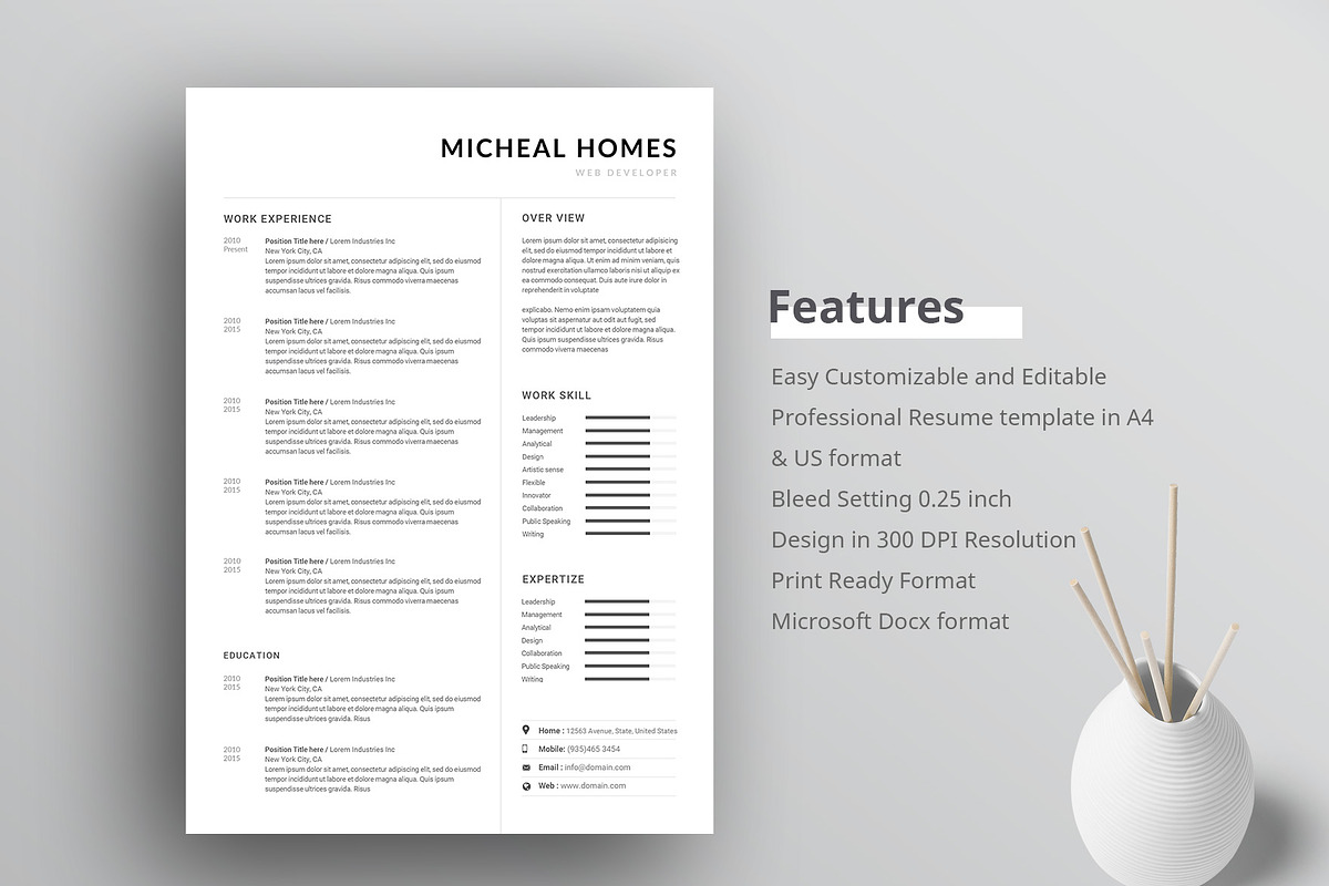 Resume, a Resume Template by paulresume (Photo 3 of 3)