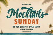 Mocktails Sunday - Tropical Font Duo, a Handwritten Font by agnyhasyastudio (Thumbnail 1 of 17)