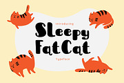 Sleepy Fat Cat Typeface, a Font by Me55enjah Design (Thumbnail 1 of 8)