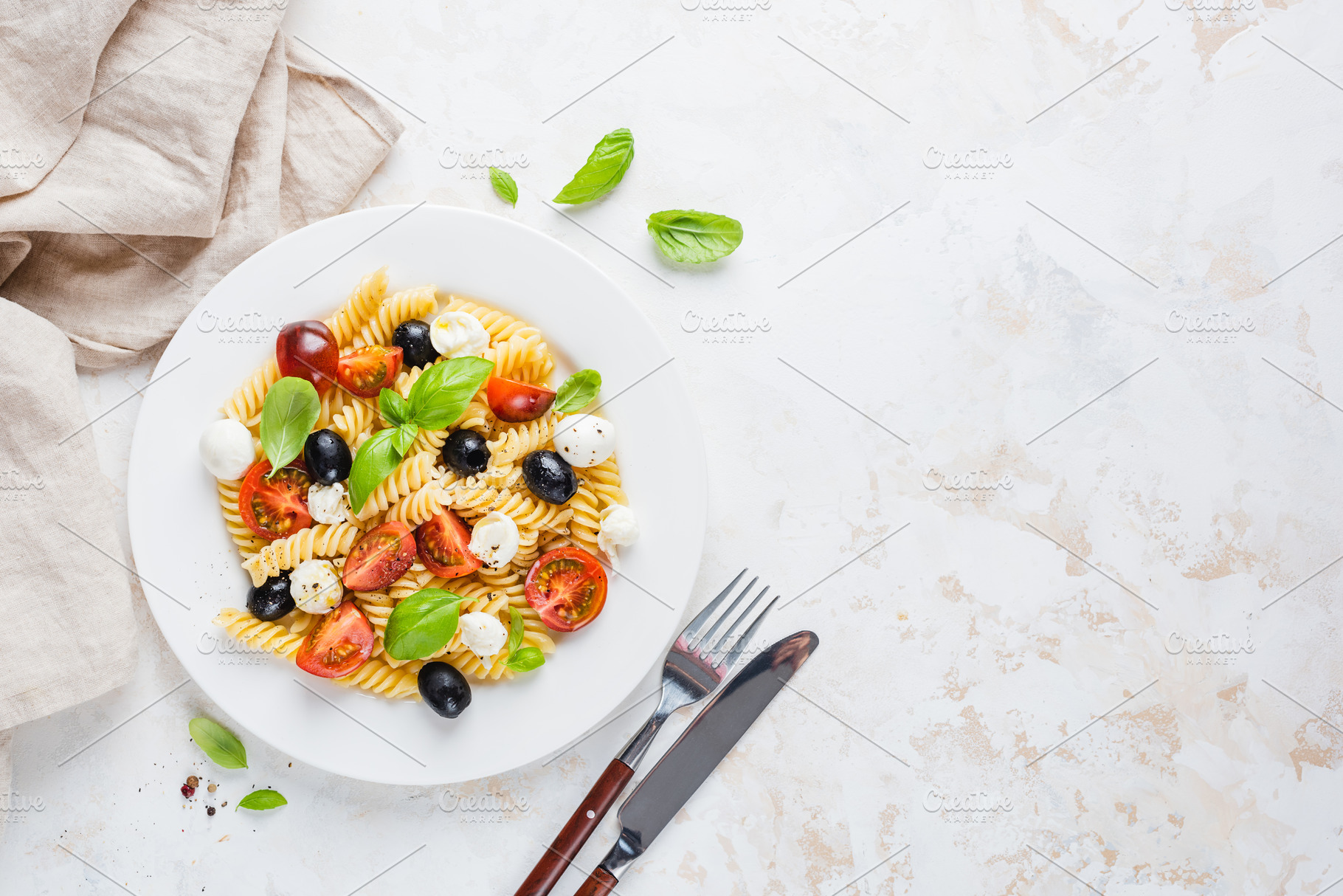 Italian pasta salad with Fussili, a Food & Drink Photo by The baking man
