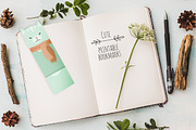 5 Cute Cats Printable Bookmarks, a Stationery Template by land art (Thumbnail 1 of 7)