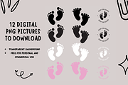 Baby Footprint,  BABY ON BOARD PNGs, an Object Graphic by bigmomentsdesign (Thumbnail 2 of 7)