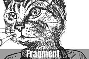 Cat mechanic with wrench portrait, an Animal Illustration by CatMadePattern (Thumbnail 2 of 2)