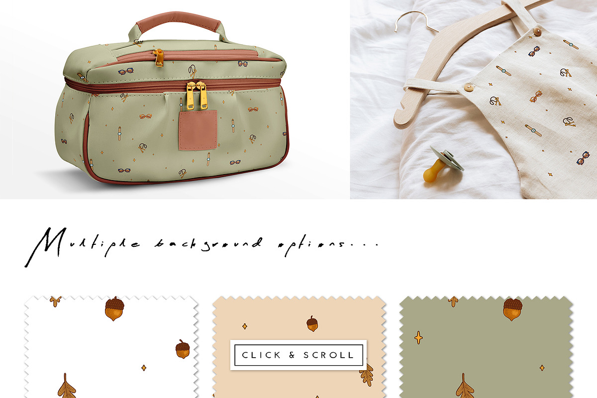 Autumn - seamless pattern & clipart, a Seasonal Illustration by Liiafis (Photo 5 of 13)