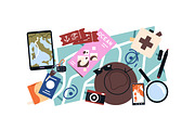 Baggage for travel set, banners, an Object Illustration by PaperTrident (Thumbnail 2 of 11)