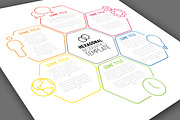 Infographic Template - Hexagons, a Presentation Template by Orson (Thumbnail 1 of 2)