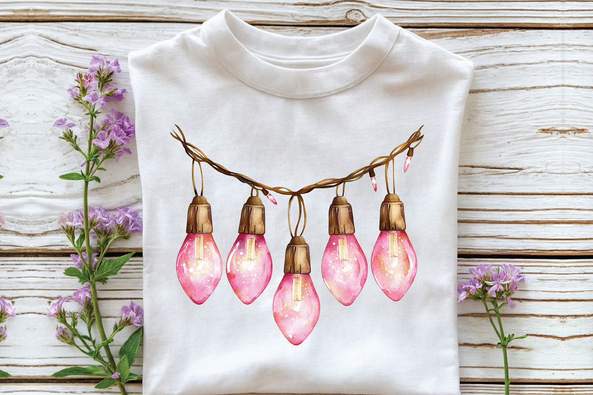 Sparkling Christmas Lights Clipart, an Illustration by CraftArtStudio (Photo 5 of 6)
